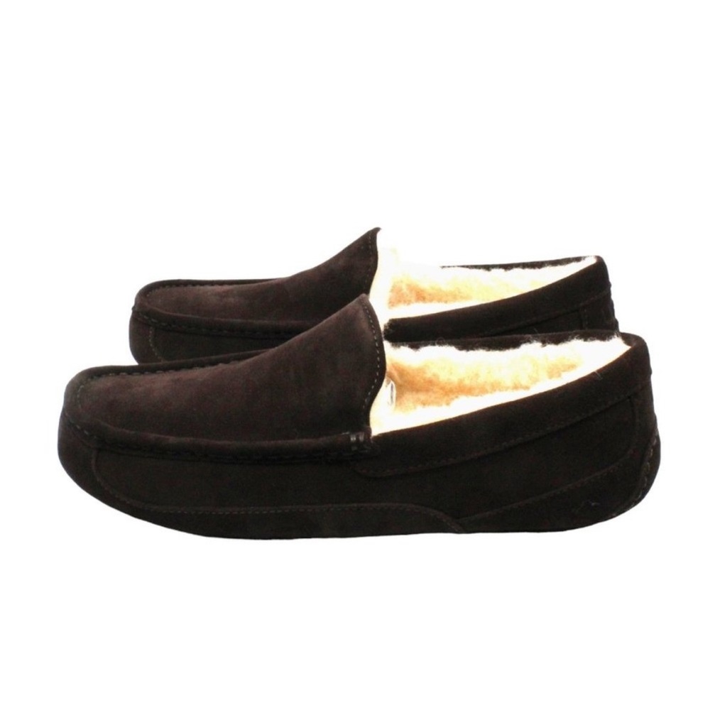 UGG Ascot Sheepskin Loafer Slipper Men’s 11 Brown - Picture 6 of 8